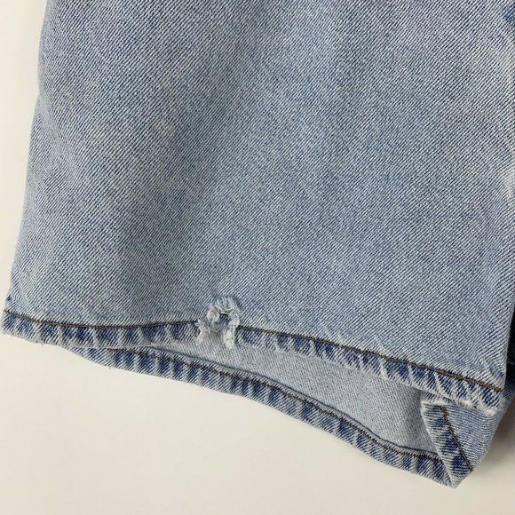 Vtg Levis Rare White Tab 950 Jean Shorts Jr Sz 13 - Picture 5 of 12